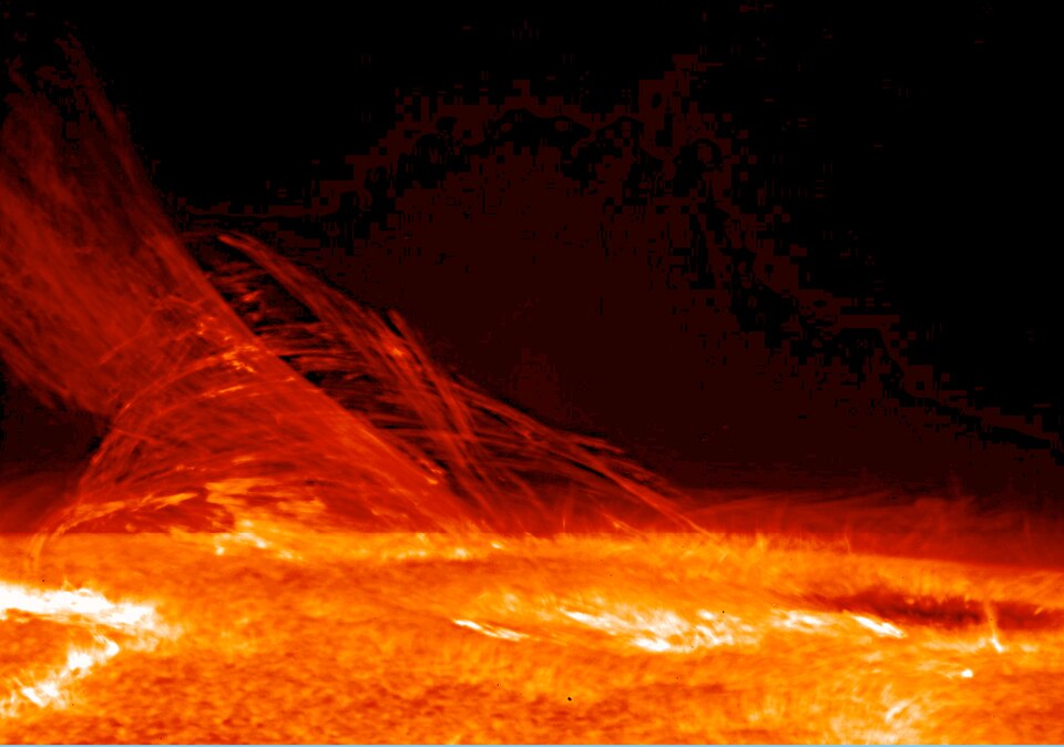 Heat energy in the surface of photosphere of sun