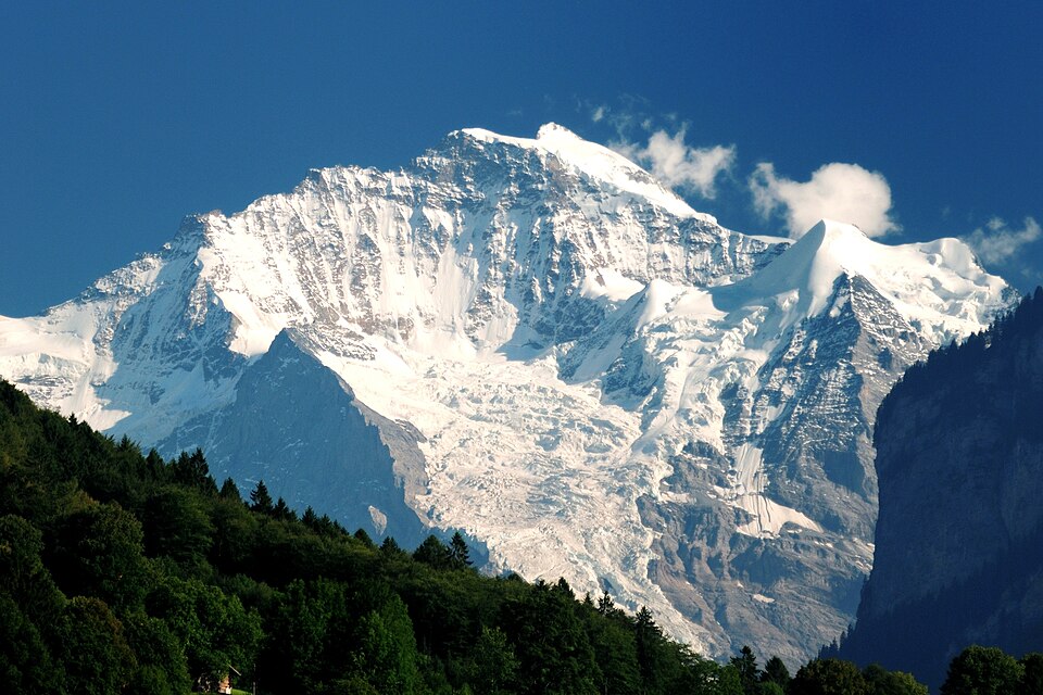 Jungfrau seen from near Interlaken.
