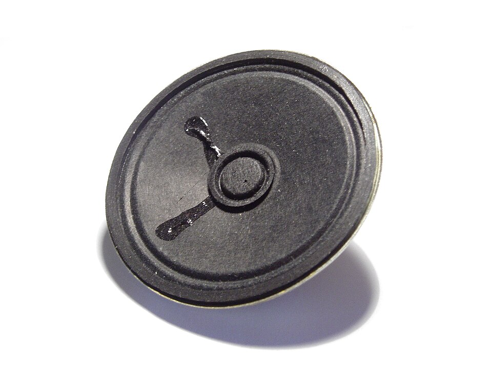 A cheap speaker. It is usually in small radios.