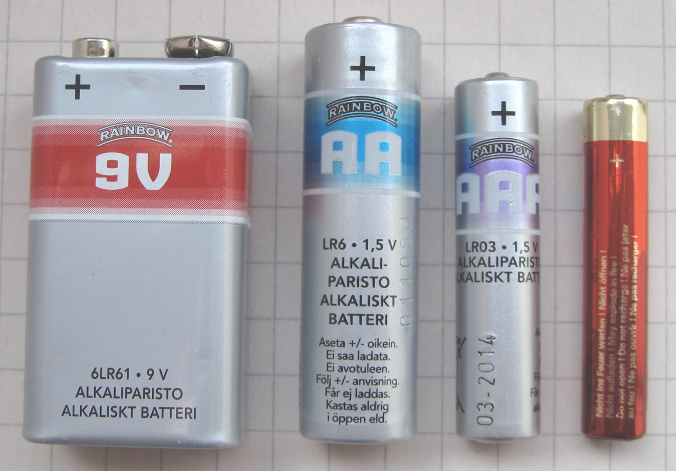 Different battery types for low voltage source