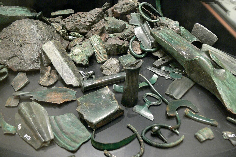 A 12th century BC (Bronze Age) hoard from Stockheim in Germany