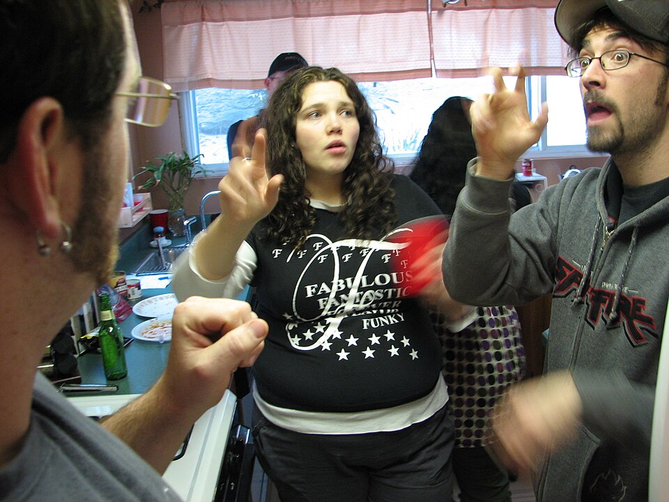 People using sign language