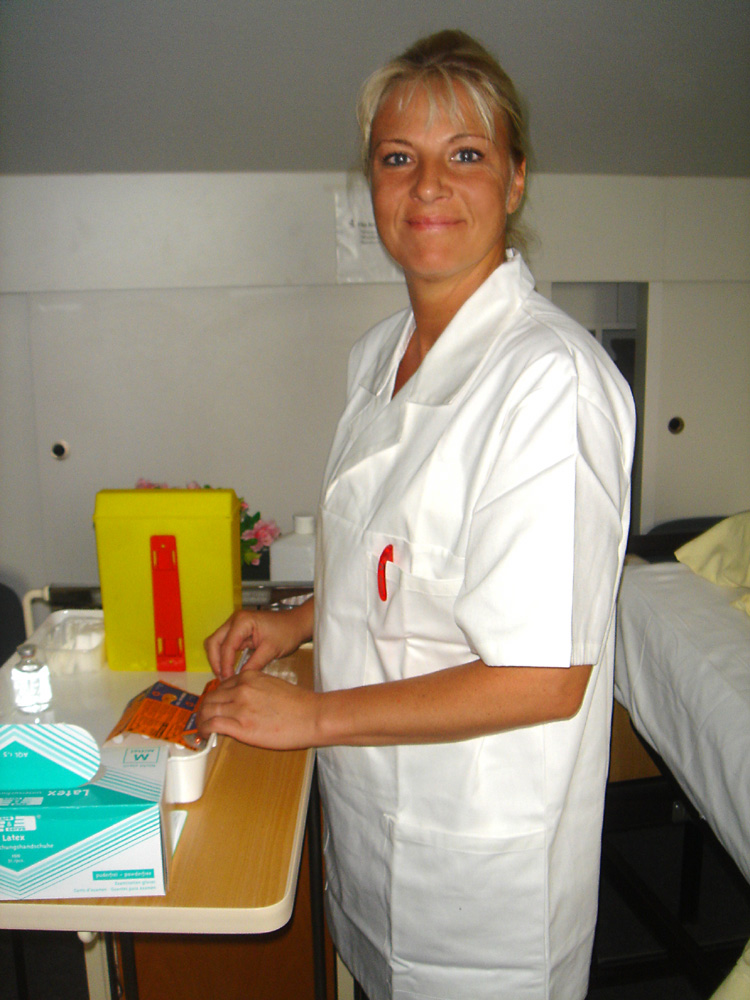 A nurse working at a hospital