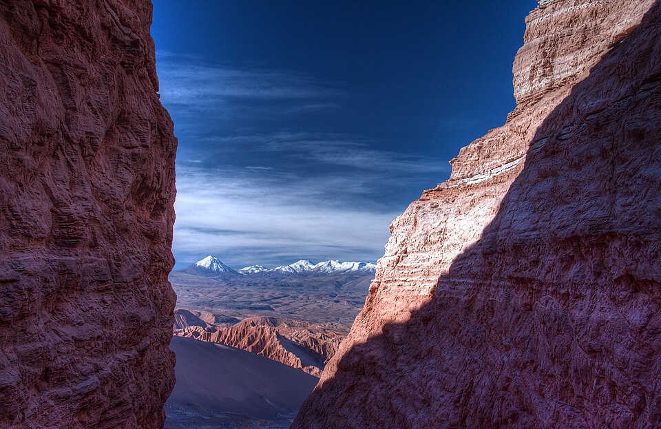 Valle de la Luna ("Valley of the Moon") in the Atacama Desert of Chile, the world's driest desert.