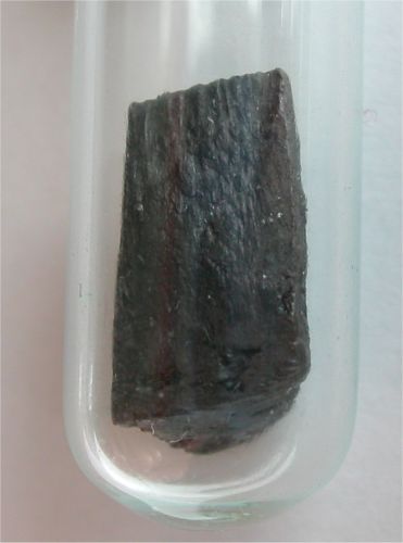 Corroded barium metal