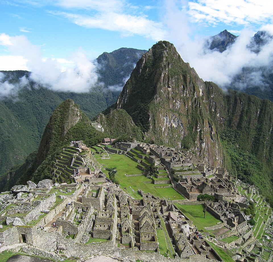 A view of Machu Picchu, "the Lost City of the Incas," now an archaeological site