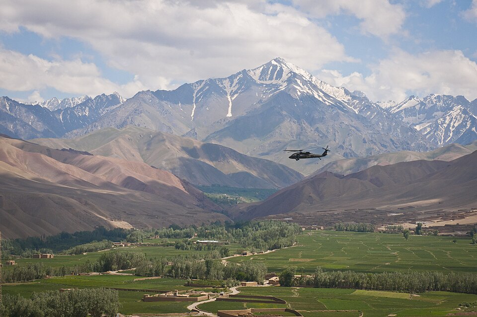 Snow-capped Koh-i-Baba mountains in Bamyan Province of Afghanistan.