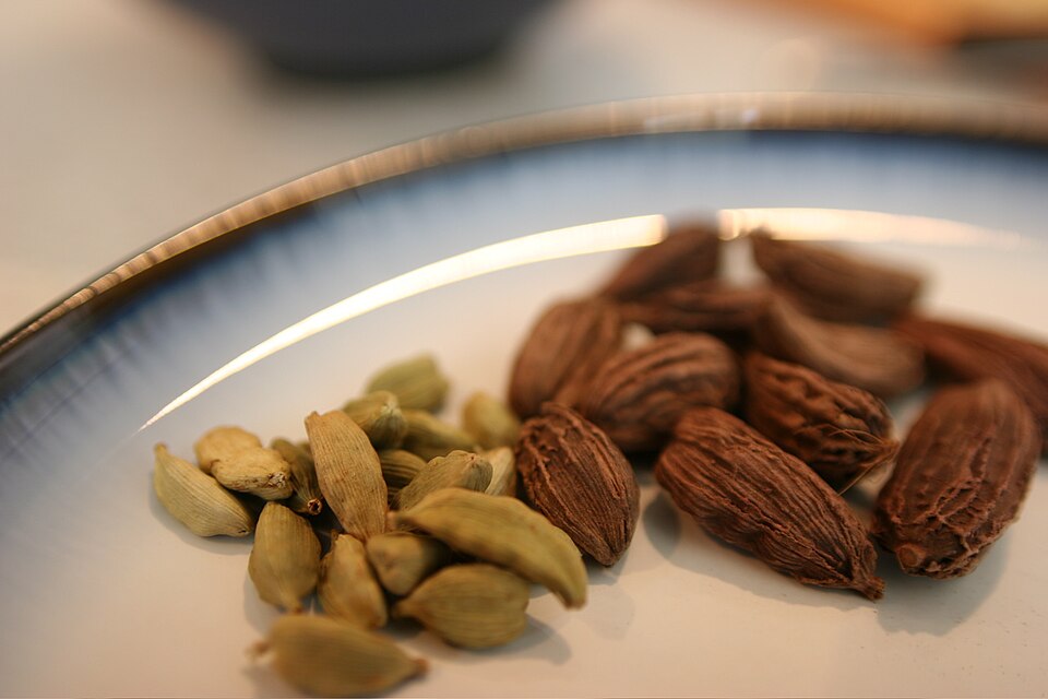 Green and black cardamom
