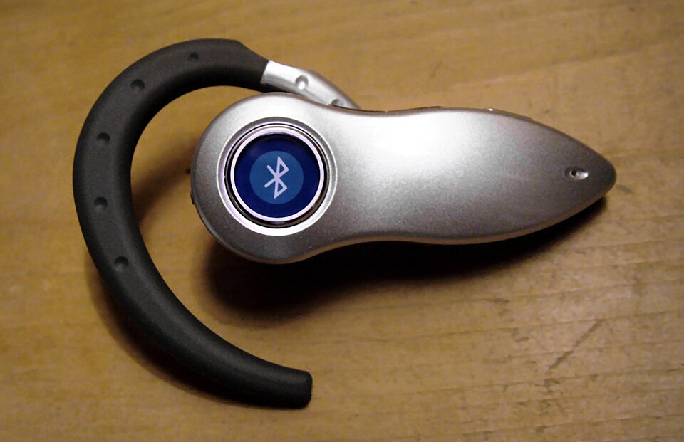 A typical Bluetooth headset to connect to a mobile phone
