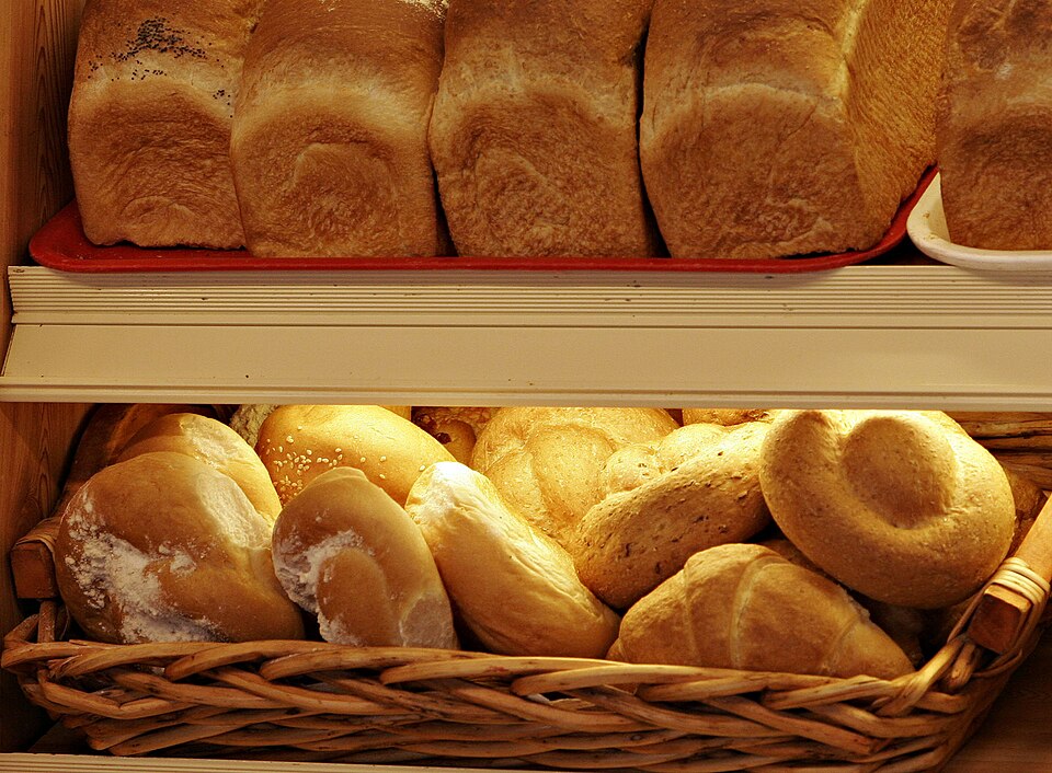 Bread at a bakery