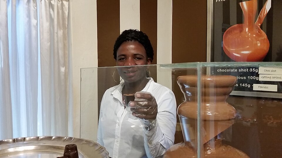 Chocolate shop in South Africa