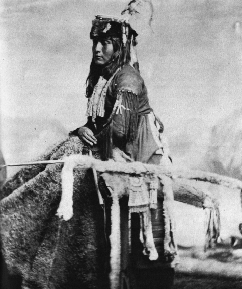 A Comanche warrior.