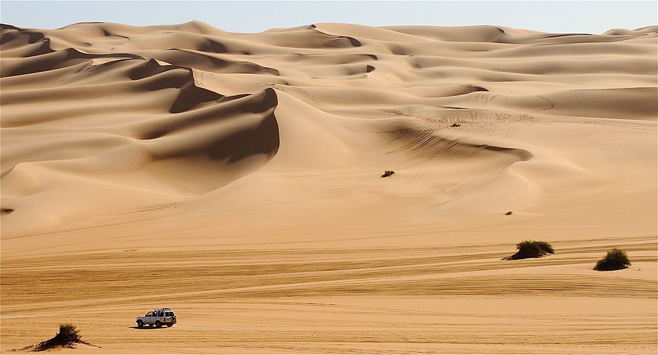 Sand and dunes of the Libyan desert