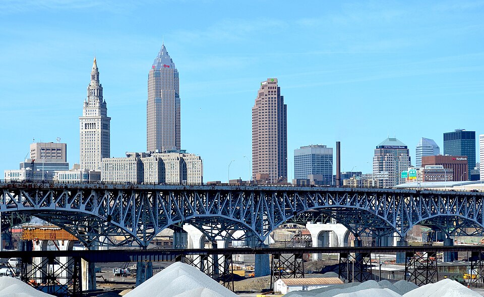 Downtown Cleveland seen from Tremont.