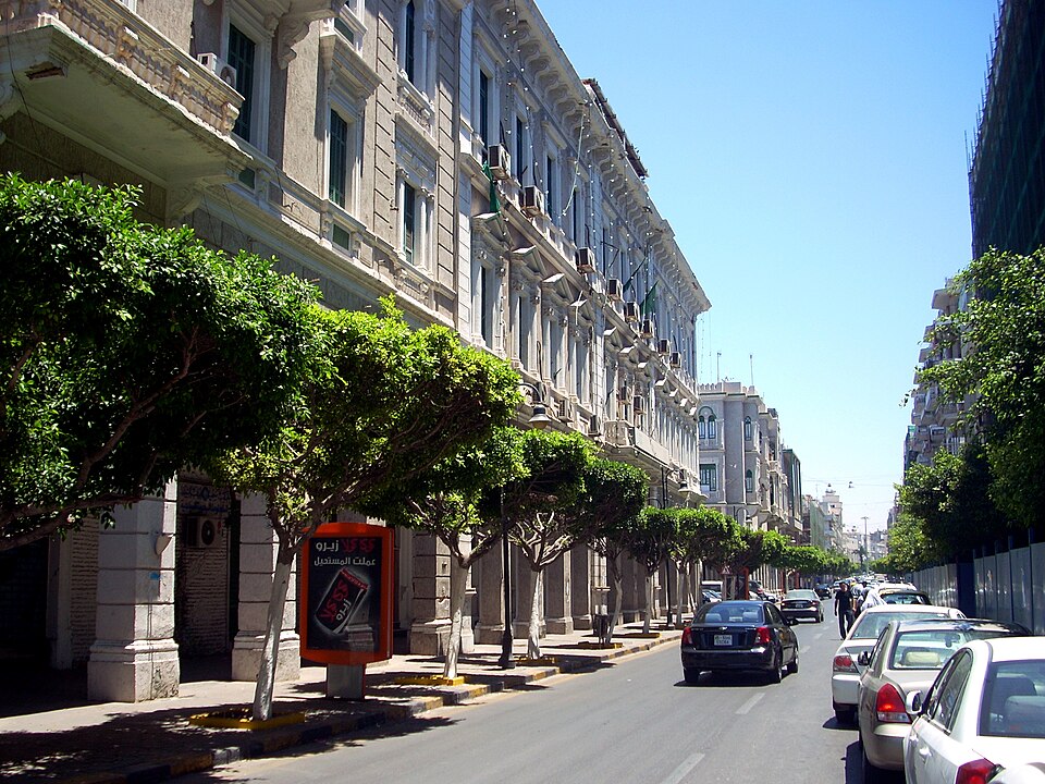 Italian style buildings in Tripoli