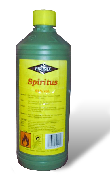A bottle of Ethanol
