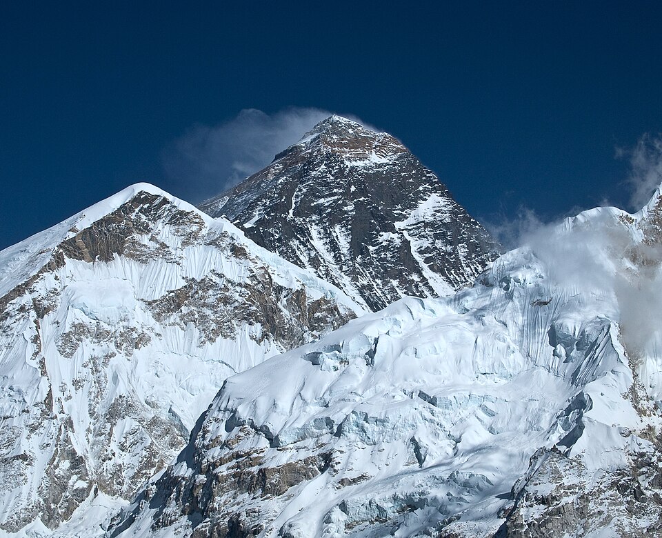 Mount Everest, the tallest mountain in the world