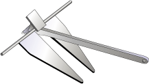 A fluke-style anchor