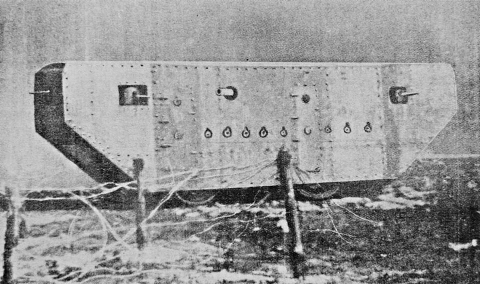 Early French tank, 1915