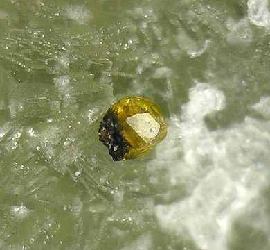 Greenockite (yellow crystal)