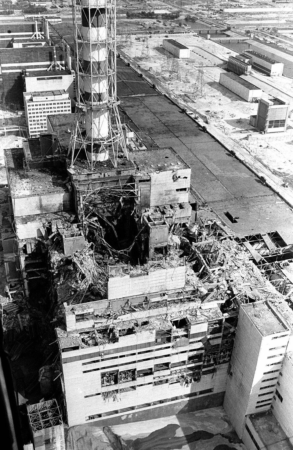 The Chernobyl Nuclear Power Plant after the disaster