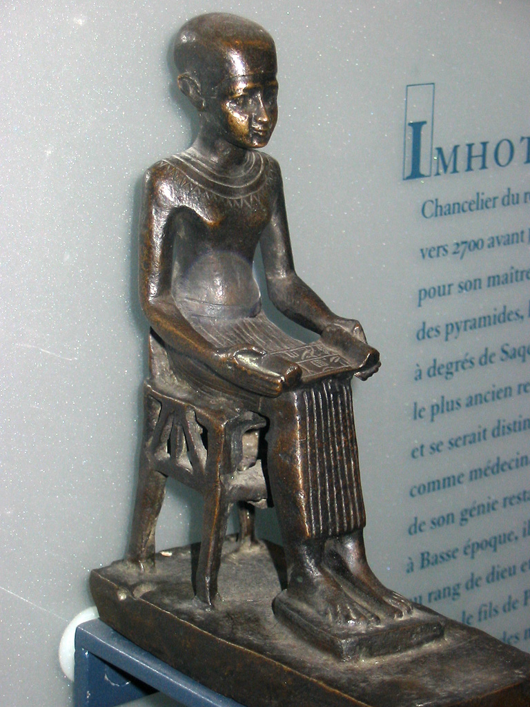 A statue of Imhotep