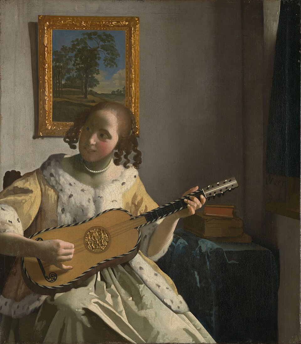 The guitar player (c. 1672), by Johannes Vermeer