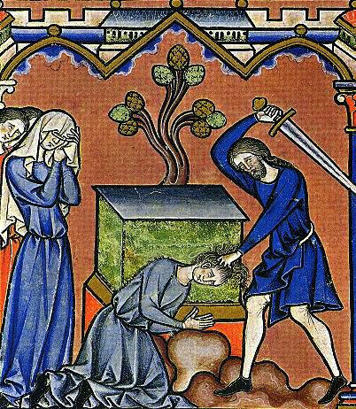 Painting of a beheading