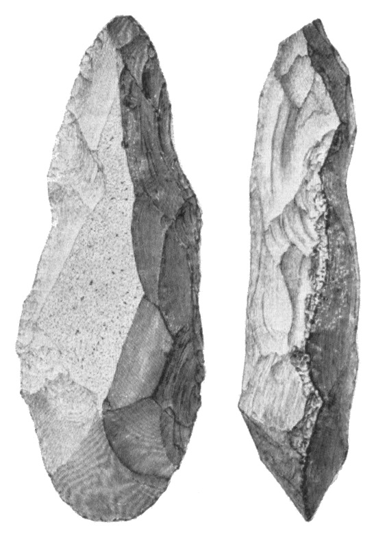 A stone that has been sharpened to be used as a hand tool