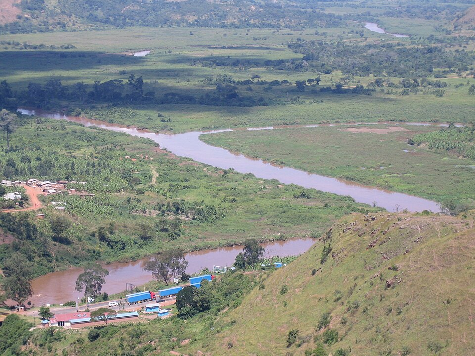 The Kagera River and Ruvubu River, part of the upper Nile system