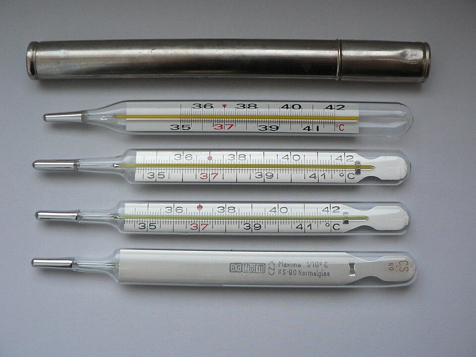Medical thermometers.