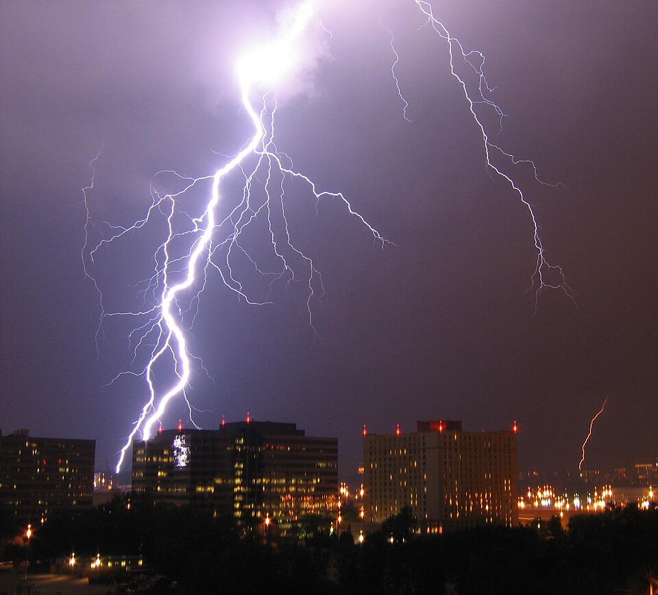 Lightning over Virginia