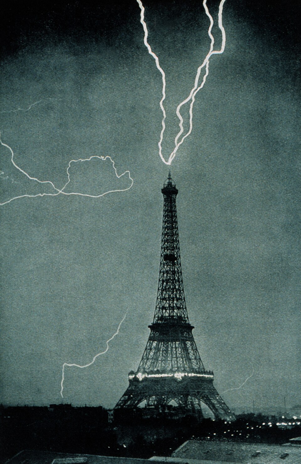 Lightning usually hits the tallest structure.