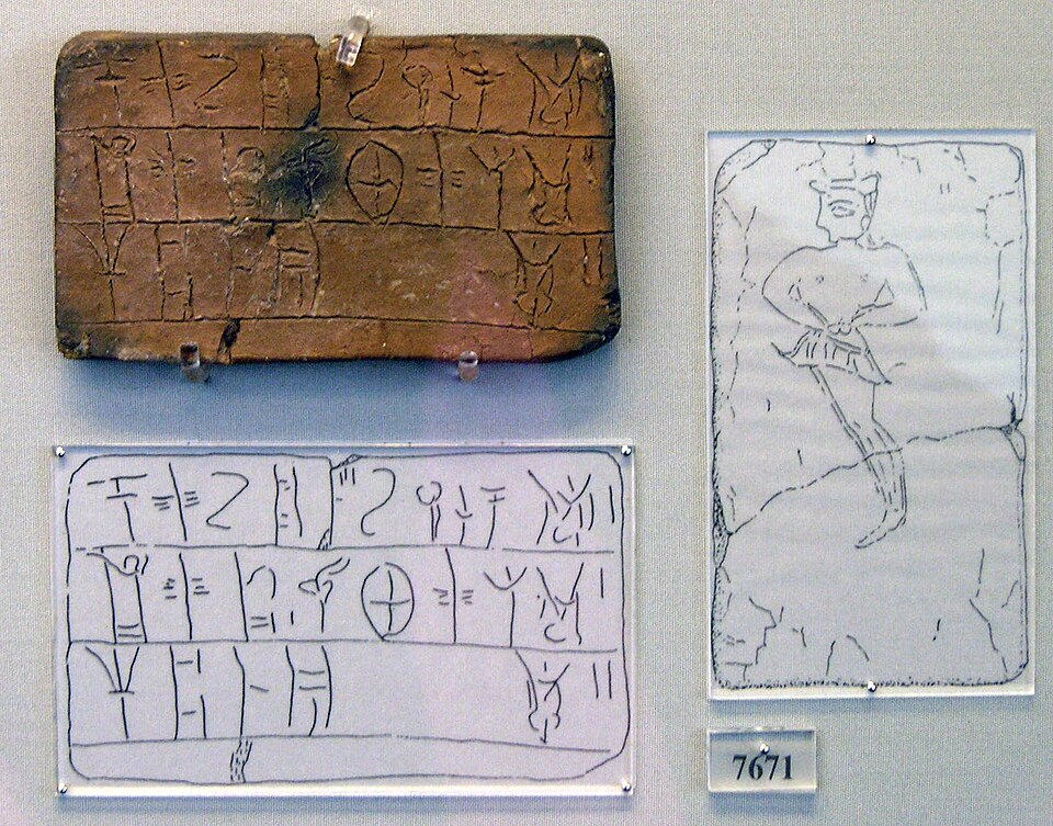 Example of Linear B script