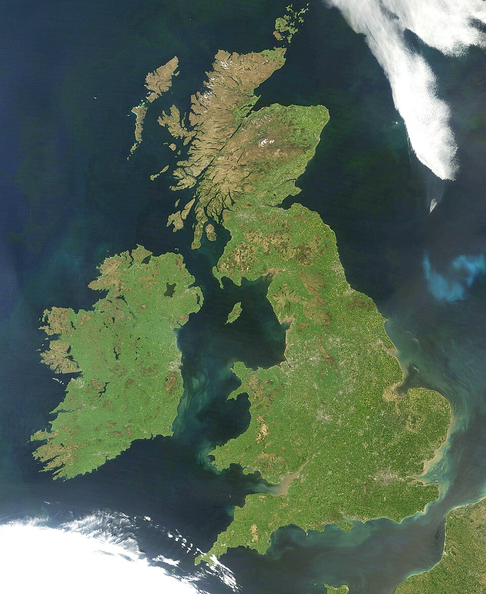 Ireland (left) and Great Britain (right), are islands of north-west Europe