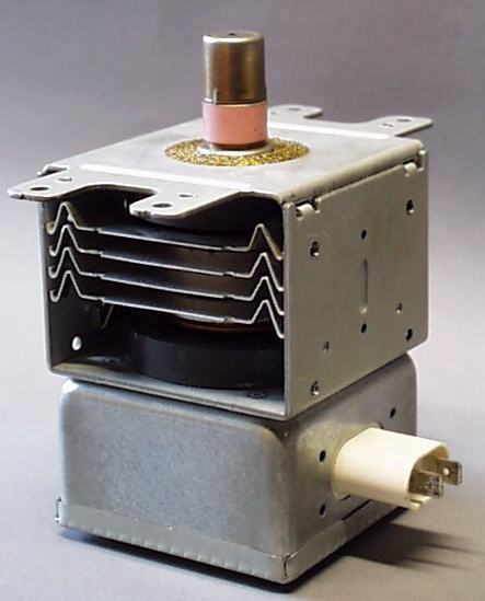 Magnetron used to make the microwaves from a microwave oven