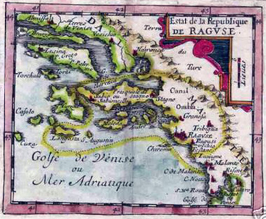 Map of the Republic of Ragusa