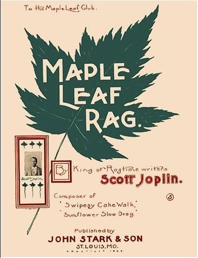 Second edition cover of "Maple Leaf Rag." It is one of the most famous rags.