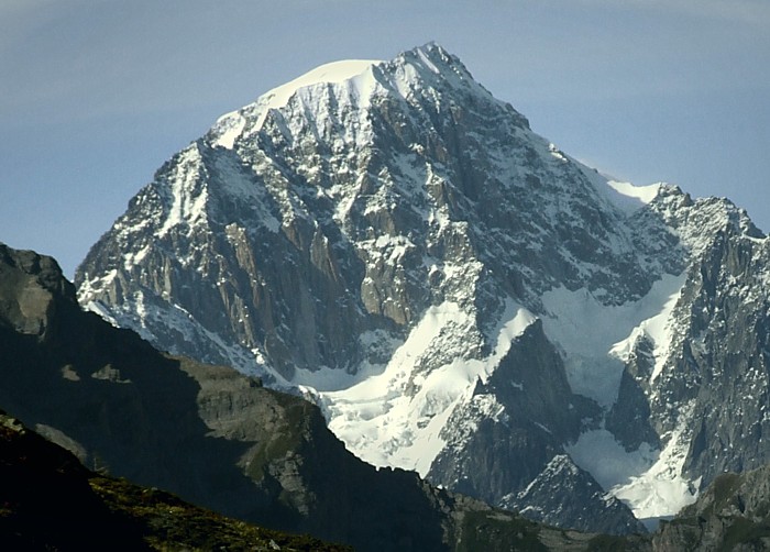 Mont Blonc (Monte Bianco), the highest mountain in western Europe