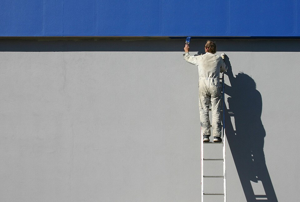 Painting the exterior of a building