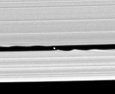 Photograph of moon Daphnis