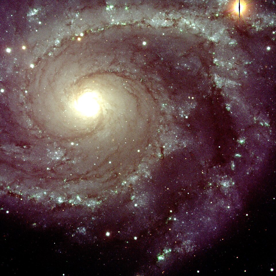 NGC 2997, a spiral galaxy in the constellation Antila, produces new stars at a rate of 1 or 2 stars per year.