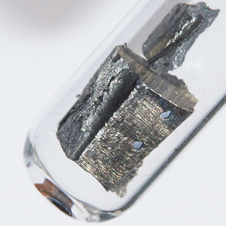 Some neodymium in a glass tube
