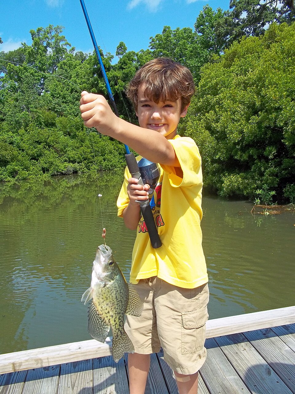 {{Center|It doesn't take an expert to catch crappies}}
