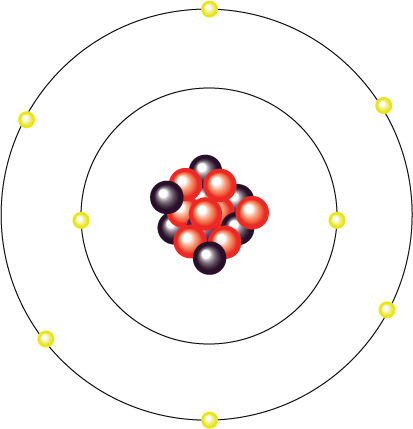 Oxygen (O) atom (yellow spheres).