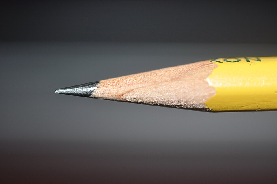 A pencil tip