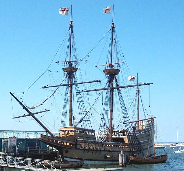 Copy of the ship Mayflower