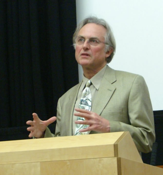 Richard Dawkins, a supporter of atheism, as well as the author of the well-known book The God Delusion