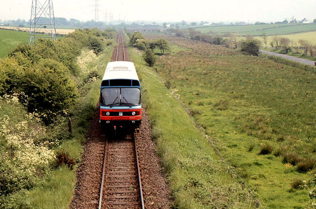 Some trains look like a bus that can only drive on rails.