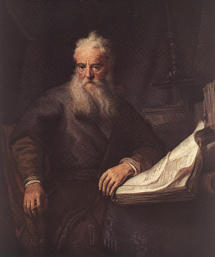 A painting of Paul of Tarsus by Rembrandt